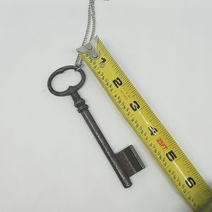 GASOLINE GLAMOUR Jewelry - Large heavy antique key necklace silver chain new GASOLINE GLAMOUR Jewelry - Large heavy antique key necklace silver chain new